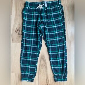 American Eagle Green Plaid Pajama Pants Size L~NWT